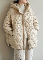 Veste zippée à capuche en duvet de canard pour dames - spéciale hiver