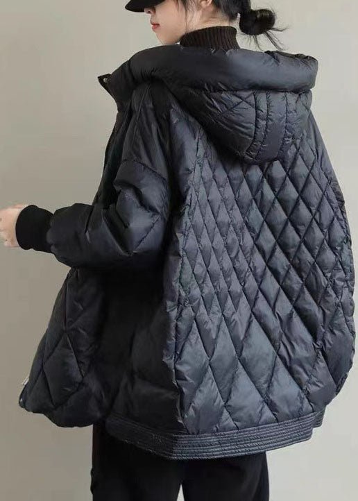 Veste zippée à capuche en duvet de canard pour dames - spéciale hiver