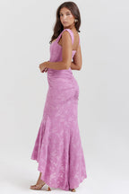 Robe de soirée Catalina pour femme – Robe élégante en dentelle pour occasions spéciales