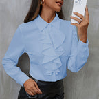 Chemise ample en mousseline à volants - Chic&Shines