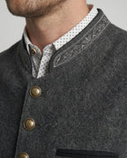 Gilet gris traditionnel élégant pour homme