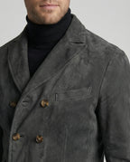 Blazer croisé classique d'automne pour hommes