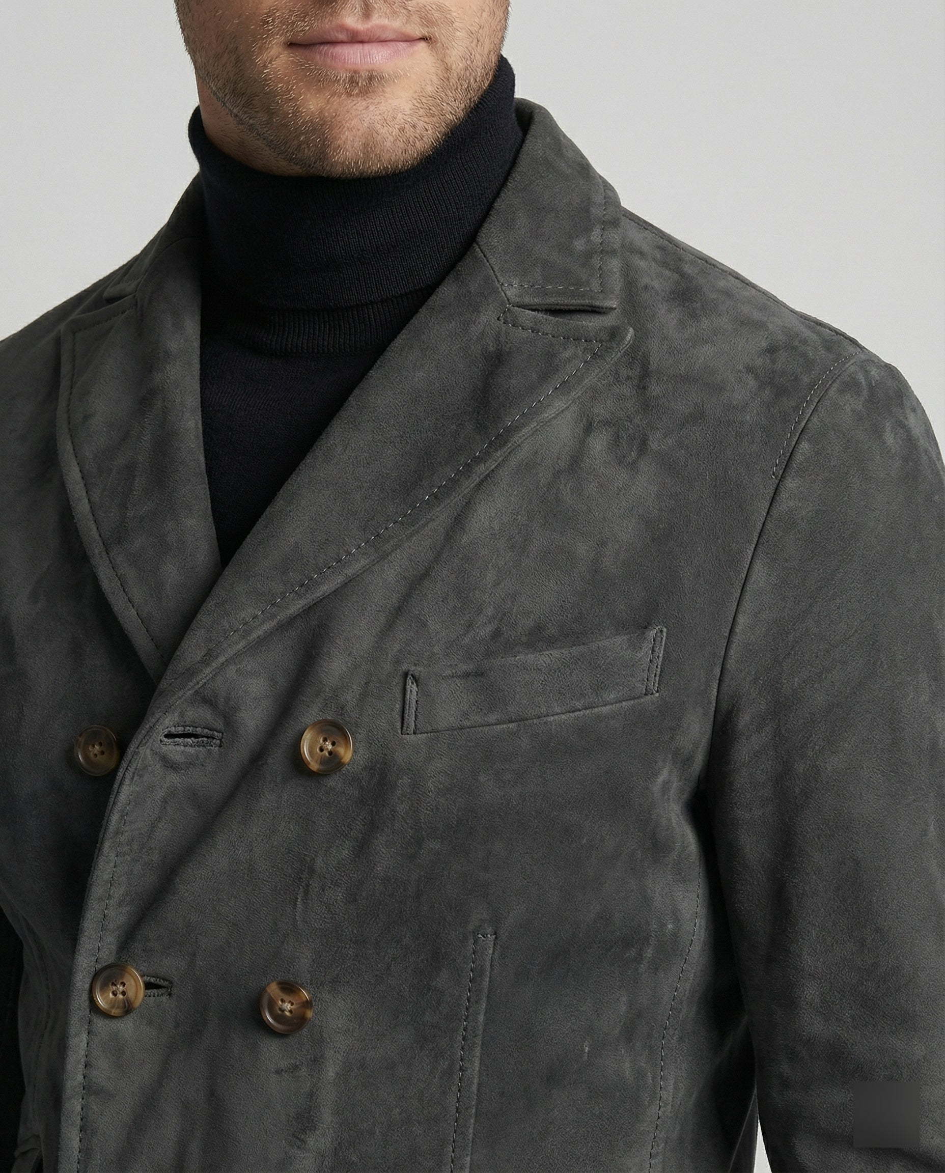 Blazer croisé classique d'automne pour hommes