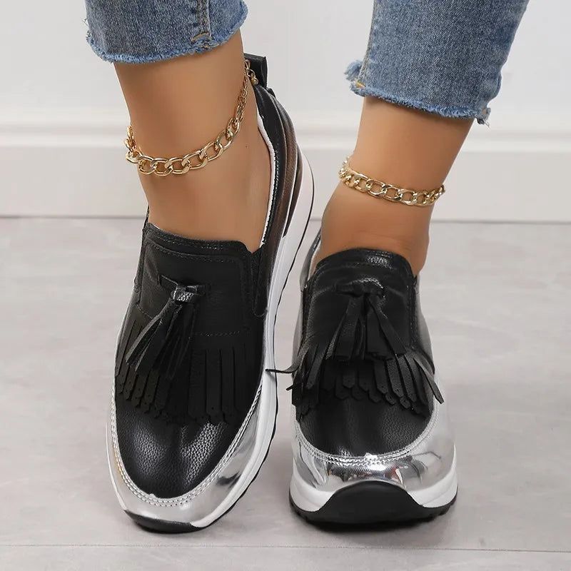 Casual Tasseled Chunky Sole Sneakers