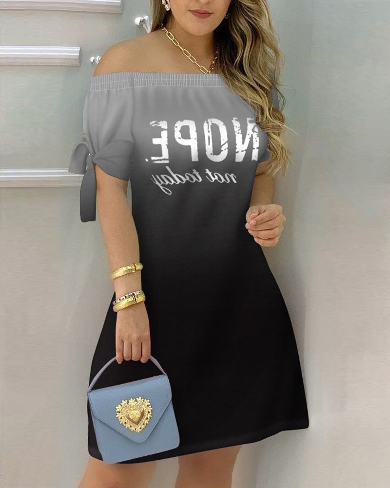 Robe courte bustier manche court à motif - Chic&Shines