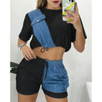 Ensemble haut court manches courtes et short - Chic&Shines