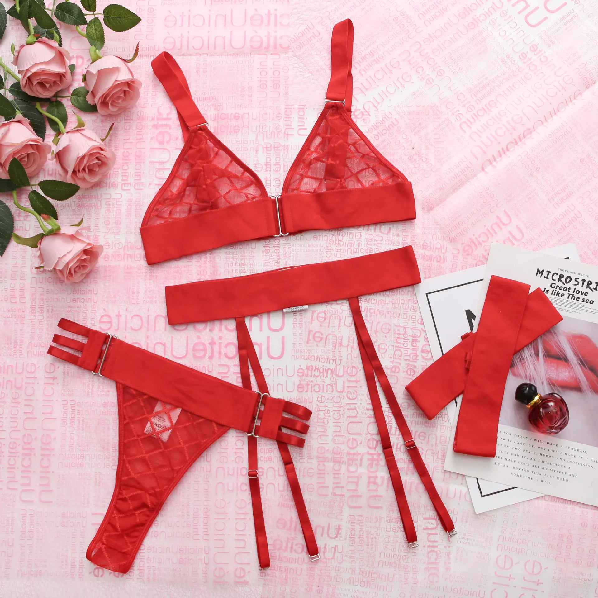 Garter lingerie set
