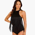Bodys sans manches col licou et pompons - Chic&Shines