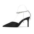 Talons Chaine cheville Paillettes Strass - Chic&Shines