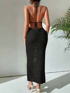 Robe Creuse En Tricot Dos Nu