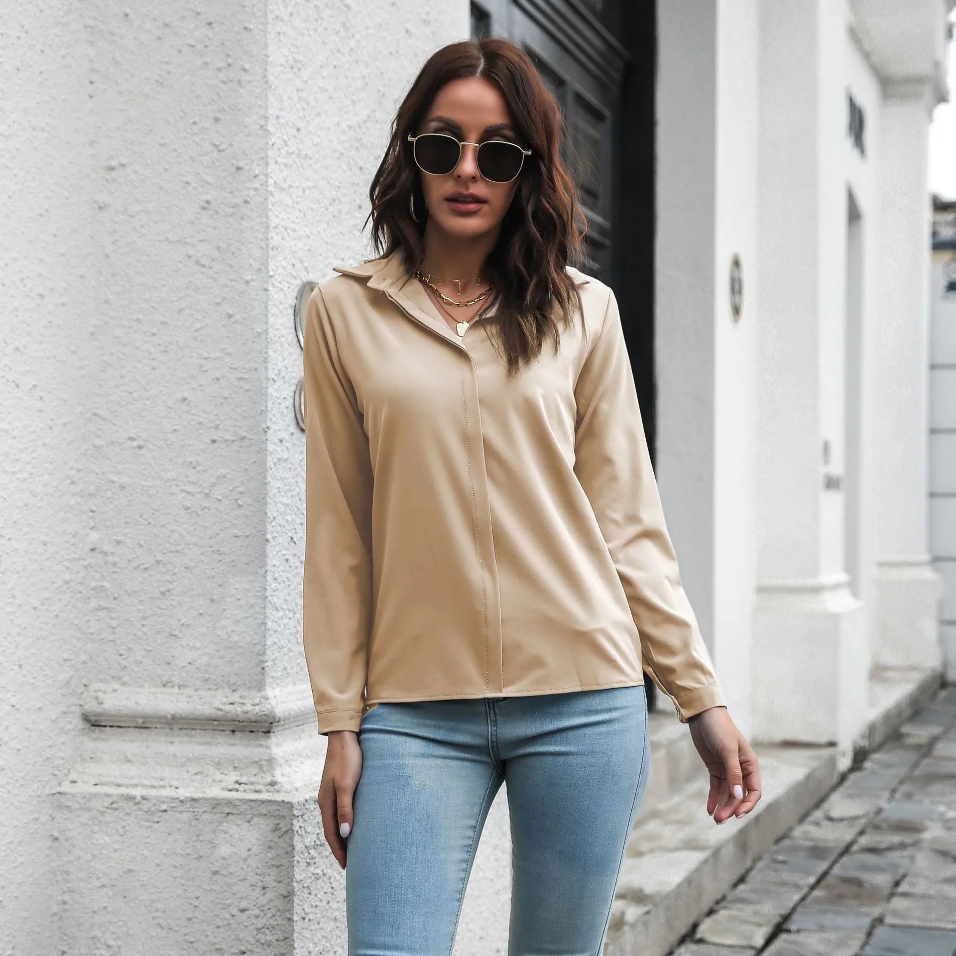 Chemisier À Manches Longues - Chic&Shines