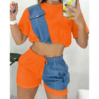 Ensemble haut court manches courtes et short - Chic&Shines