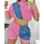 Ensemble haut court manches courtes et short - Chic&Shines