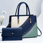 Sac à main avec pochette en blocs de couleurs - Chic&Shines