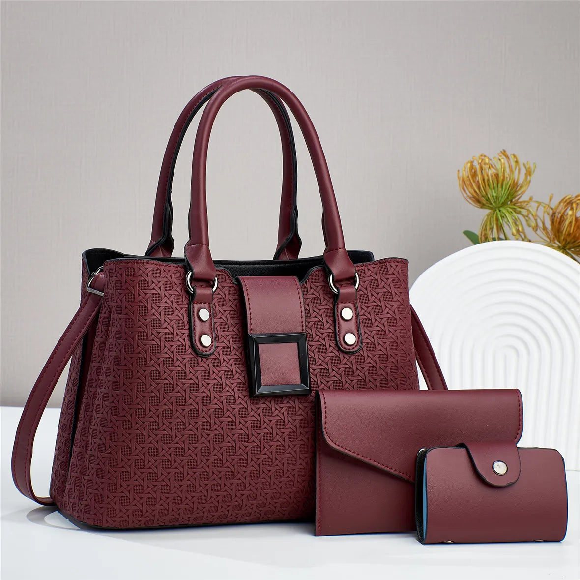 Sac À Main Trois Pièces Rhombique - Chic&Shines
