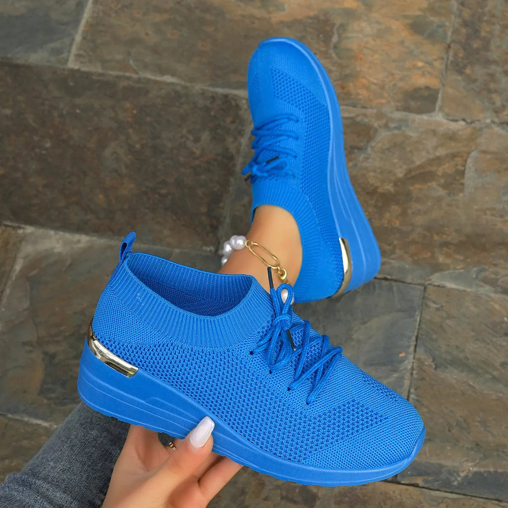 Casual Breathable Mesh Lace-up Sneaker