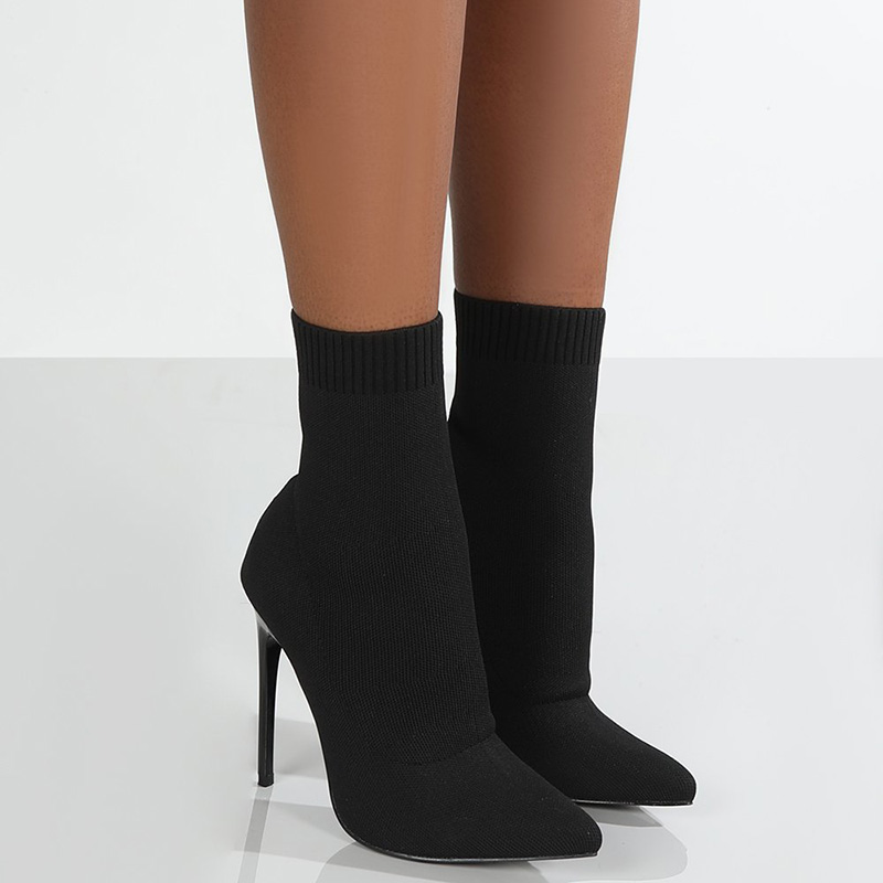 Talon chaussette maille stretch stiletto