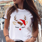 T-shirt à manches courtes motif noël - Chic&Shines