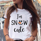 T-shirt à manches courtes motif noël - Chic&Shines