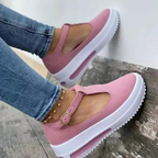 Mocassin à plateforme compensée à boucle décontractée - Chic&Shines