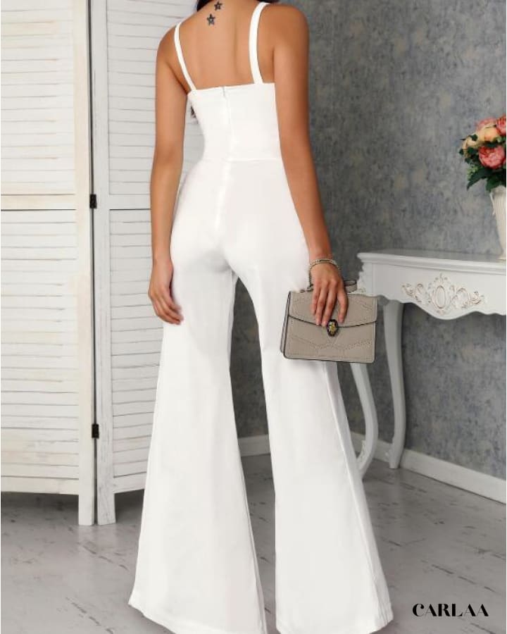 Elegant white jumpsuit