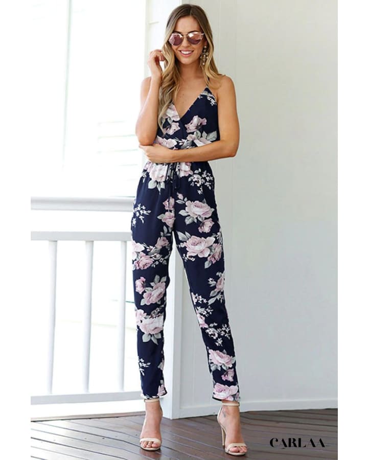 Women's Floral Jumpsuit