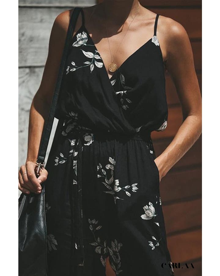 Women's Casual Floral Jumpsuit