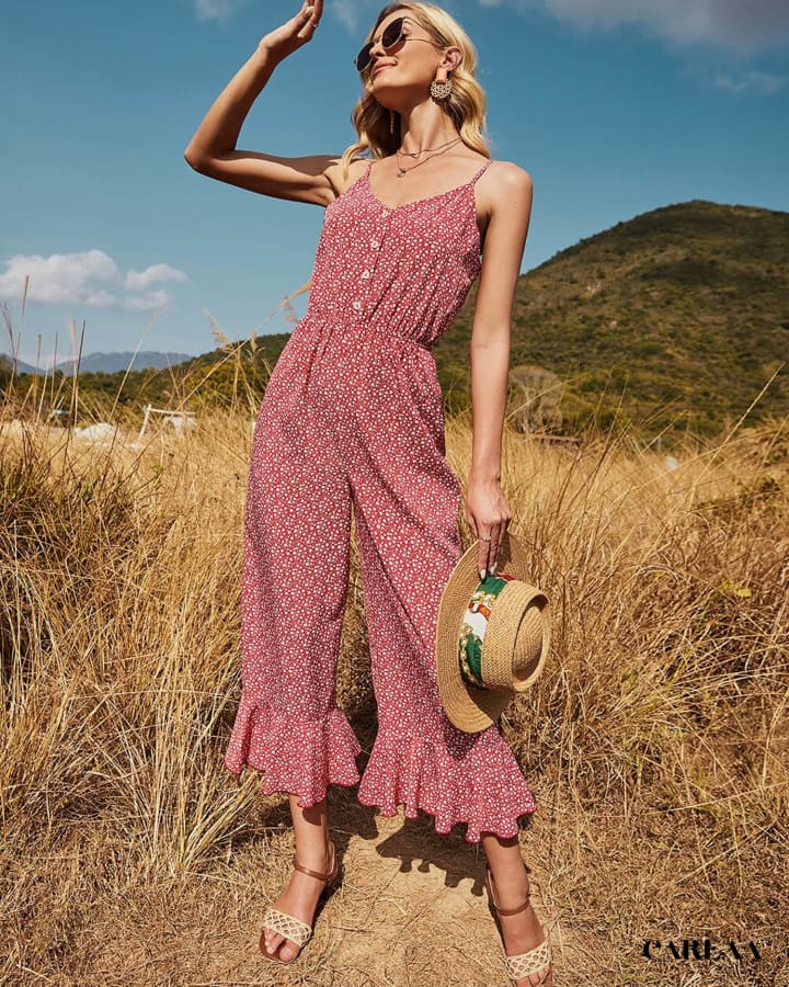 Women's Flowy Summer Jumpsuit