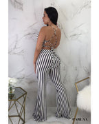 Women's Striped Jumpsuit