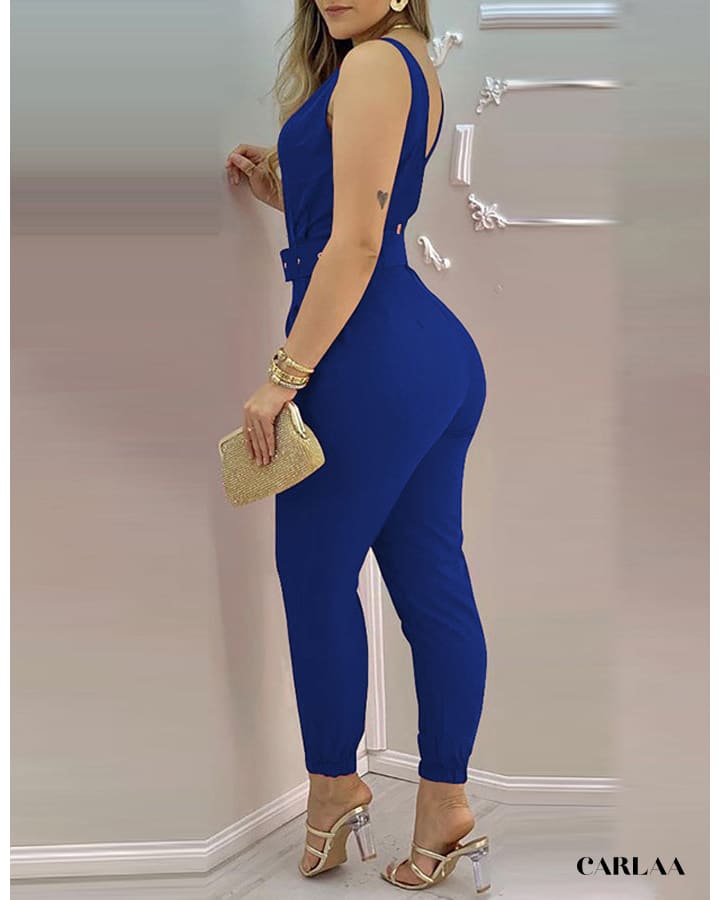 Puff Sleeve Jumpsuit