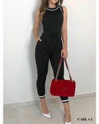 Combinaison Noire Femme Chic - 3