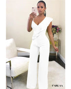 Combinaison Pantalon Femme Habillée blanche