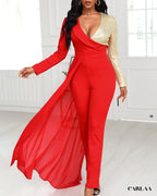 Women's Red Jumpsuit