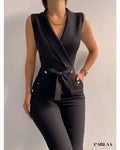 Combinaison Pantalon Noire Femme - 1