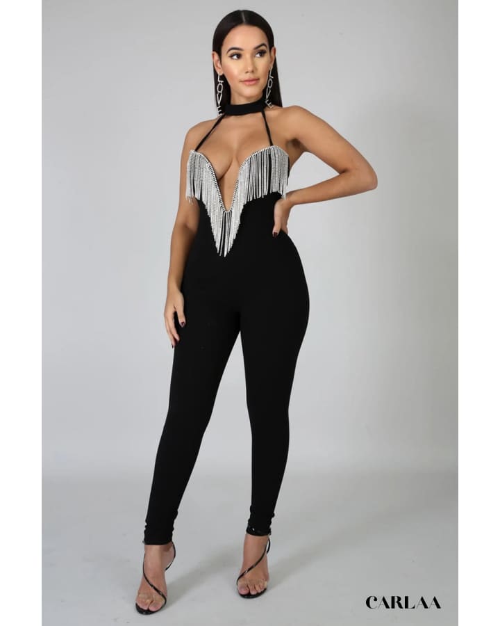 Chic Women's Evening Jumpsuit