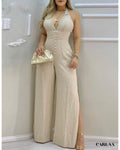 Women's chic plus-size jumpsuit