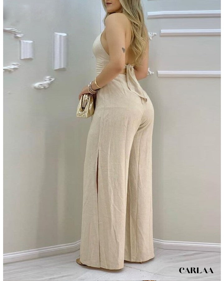 Women's chic plus-size jumpsuit