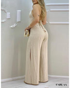Women's chic plus-size jumpsuit