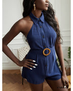 Combishort bleu chic - m 2