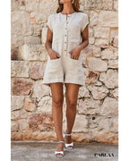 Combishort Femme Été en Lin