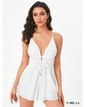 Combishort femme blanche - white / tall s 1