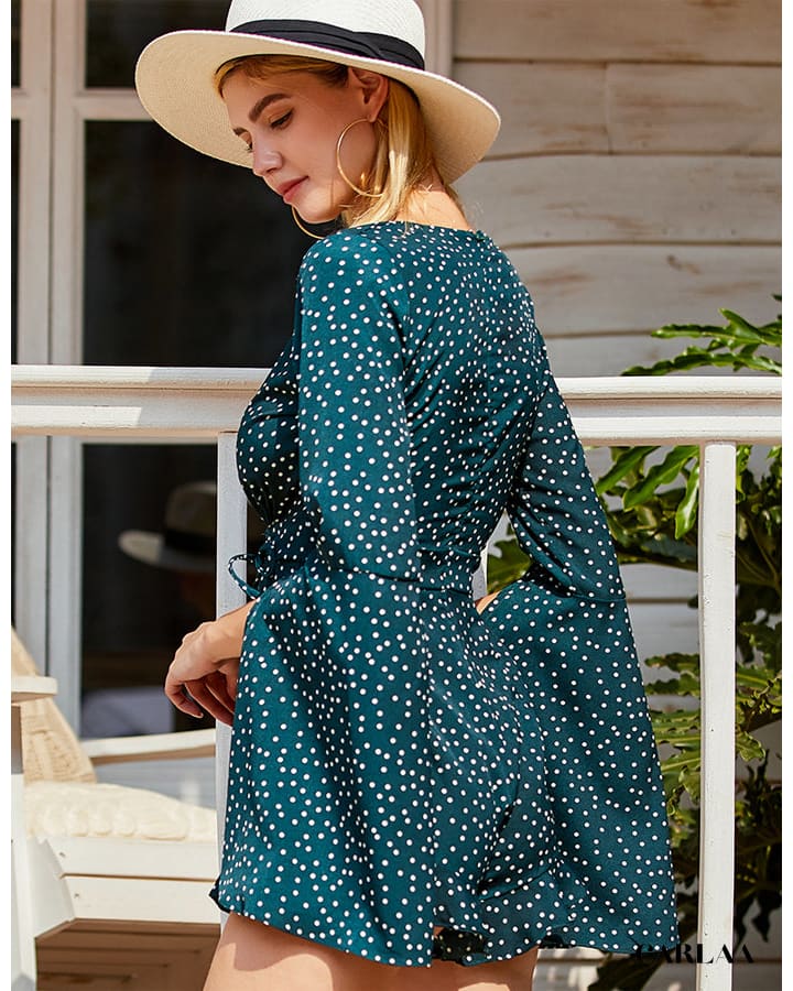 Combishort Femme Chic à Pois