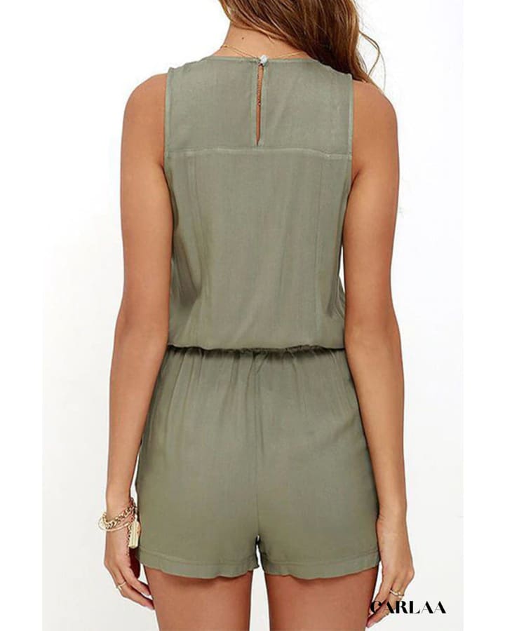 Combishort Femme Vert