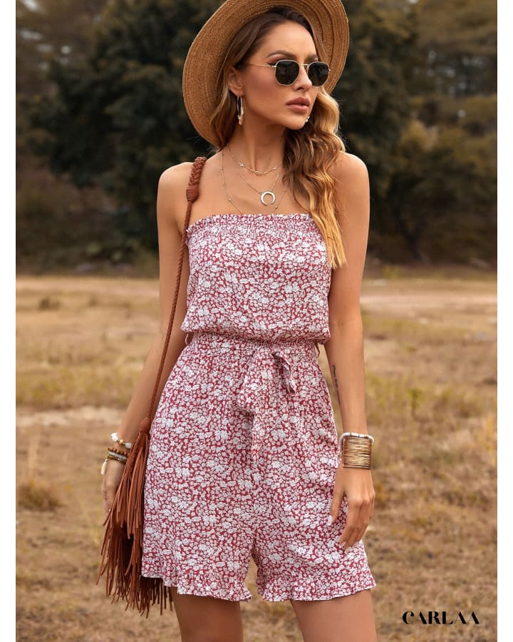 Combishort fleuri