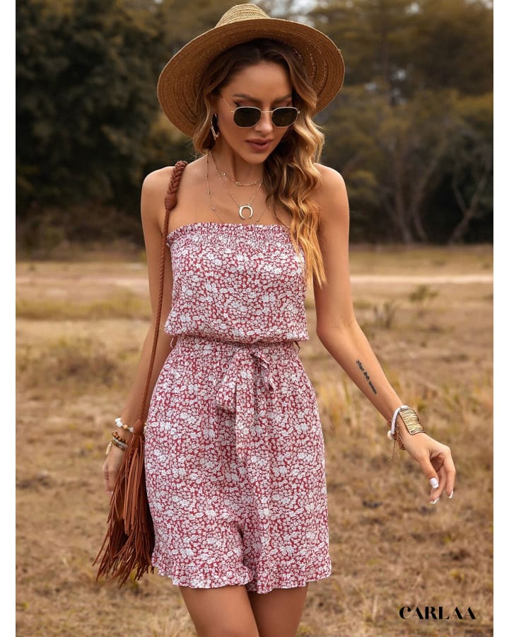 Combishort fleuri