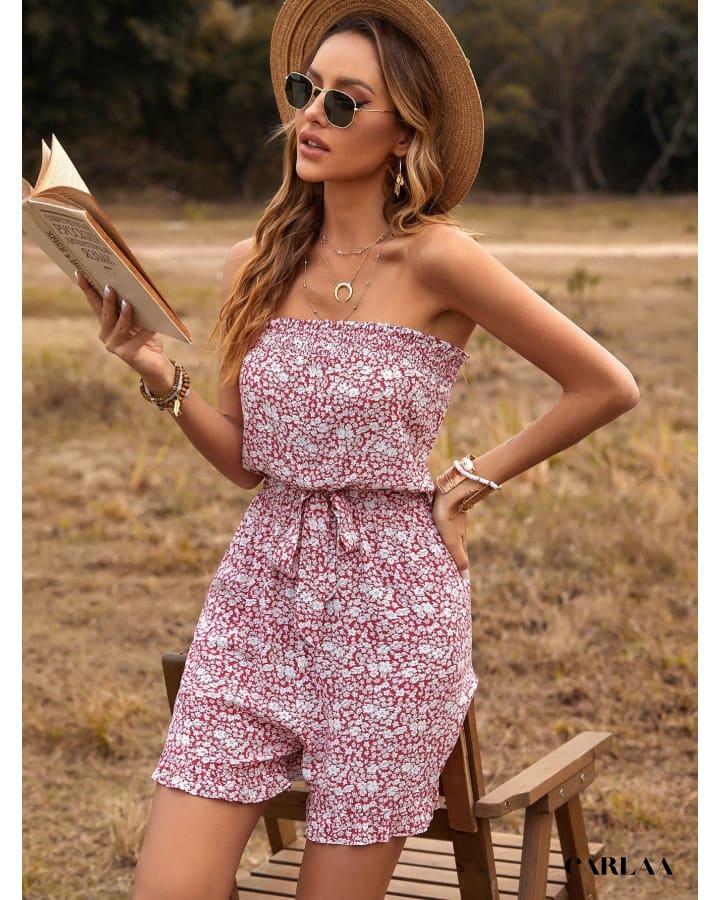 Combishort fleuri