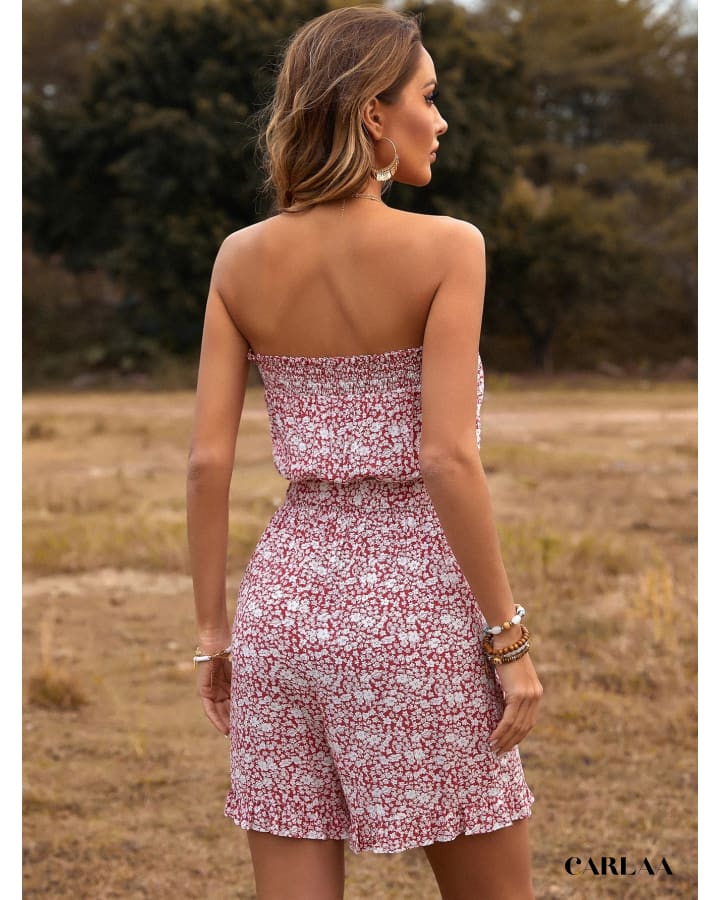 Combishort fleuri