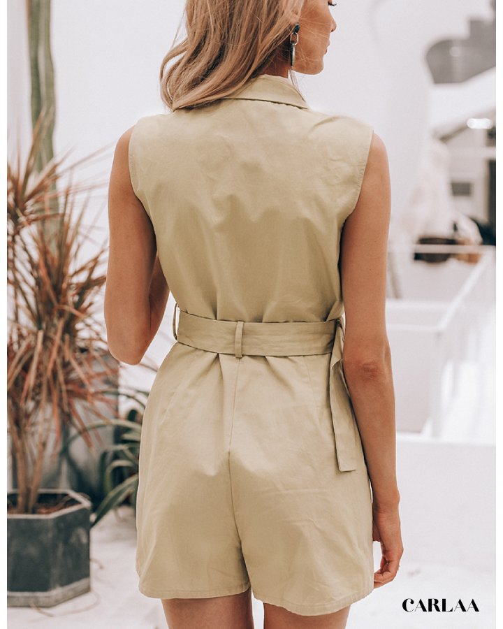 Khaki Playsuit