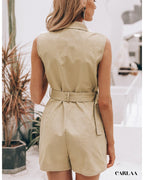 Khaki Playsuit
