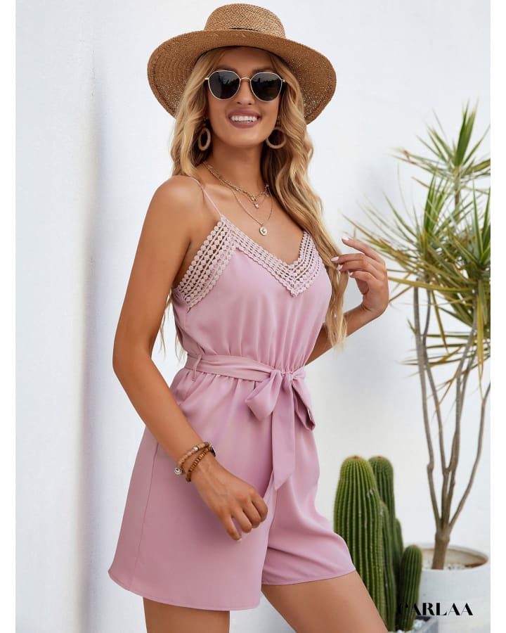 Combishort rose poudrée - xl 1